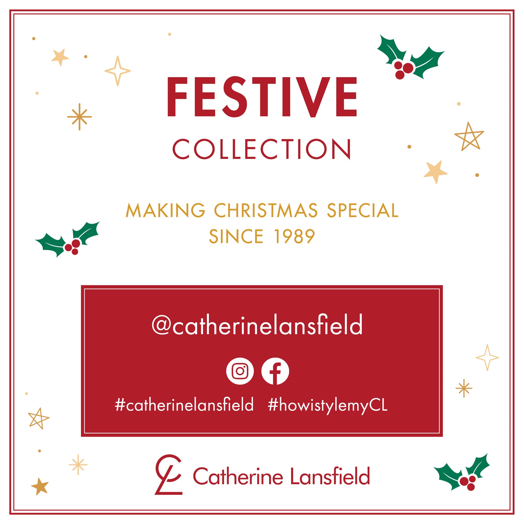 Catherine Lansfield Christmas Town Tea Towel Natural