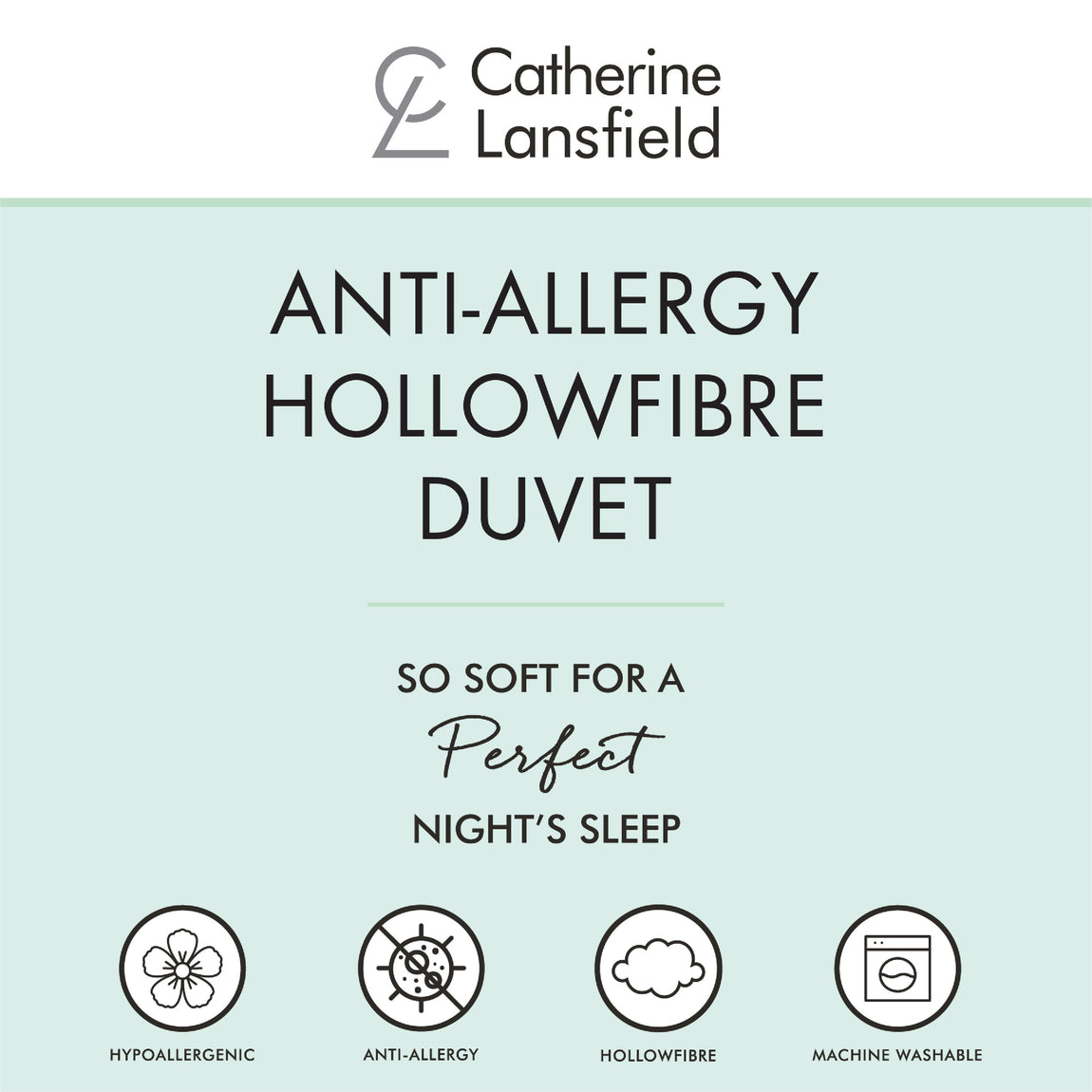 Catherine Lansfield Anti Allergy 13.5 Tog Duvet White