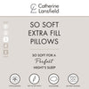 Catherine Lansfield Touch Of Down Fill 48cm x 74cm Pillow White