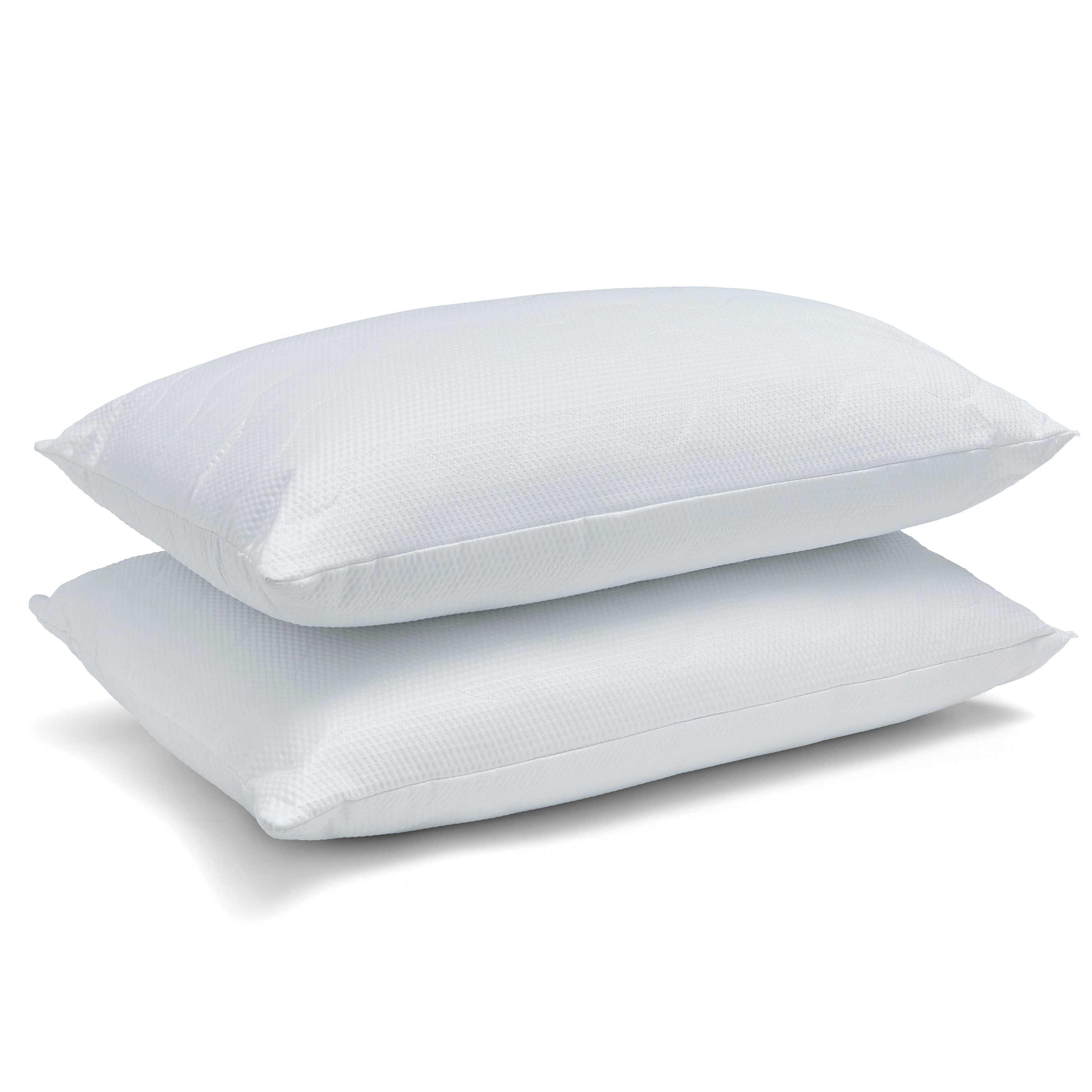 White Catherine Lansfield Luxury Quilted Comfort Embossed 48cm x