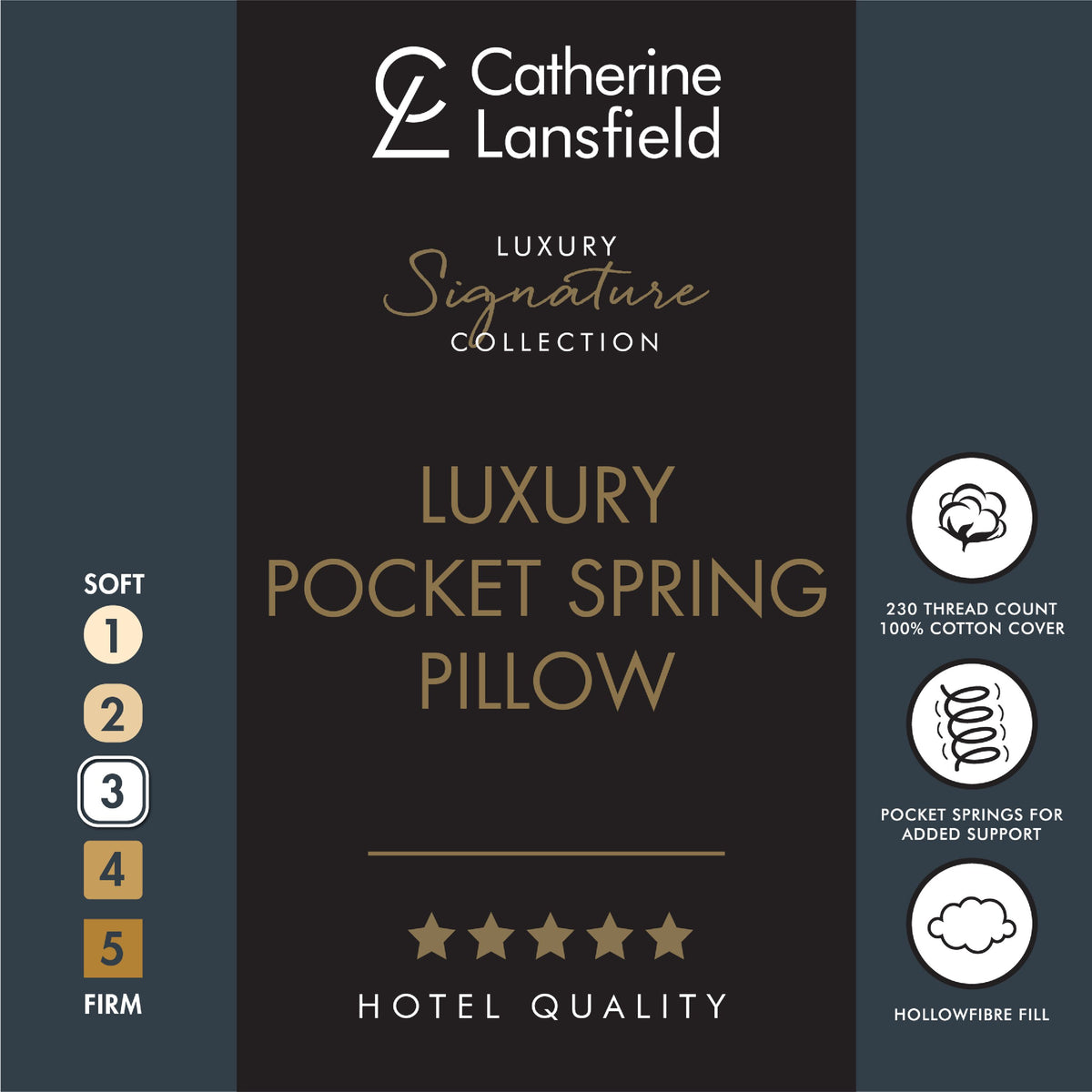 Catherine Lansfield Cotton Spring 48cm x 74cm Pillow White