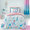 Catherine Lansfield Mermaid Childrens Bedding Blue