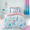 Catherine Lansfield Mermaid Childrens Bedding Blue
