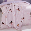 Catherine Lansfield Dancing Fairies 130cmx170cm Throw Pink