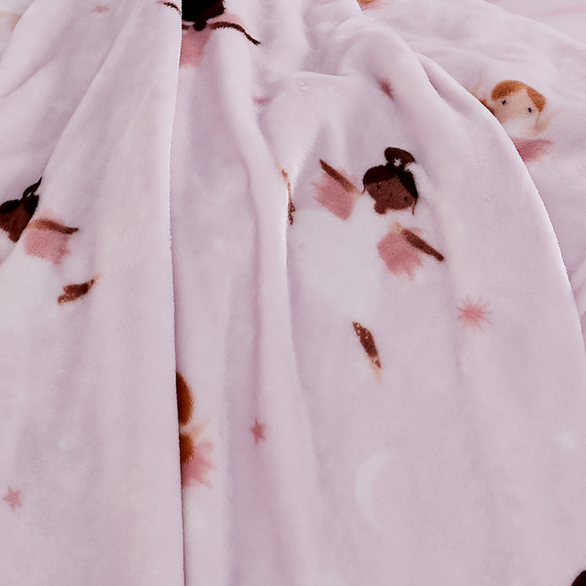 Catherine Lansfield Dancing Fairies 130cmx170cm Throw Pink