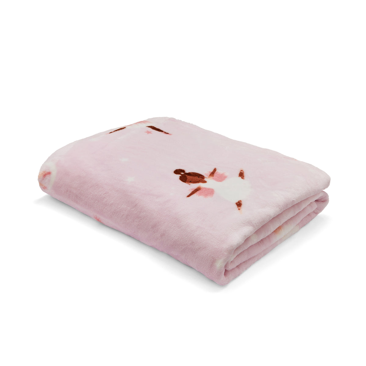 Catherine Lansfield Dancing Fairies 130cmx170cm Throw Pink