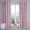 Catherine Lansfield Dancing Fairies 66x72 Ready Made Eyelet Curtains Pink