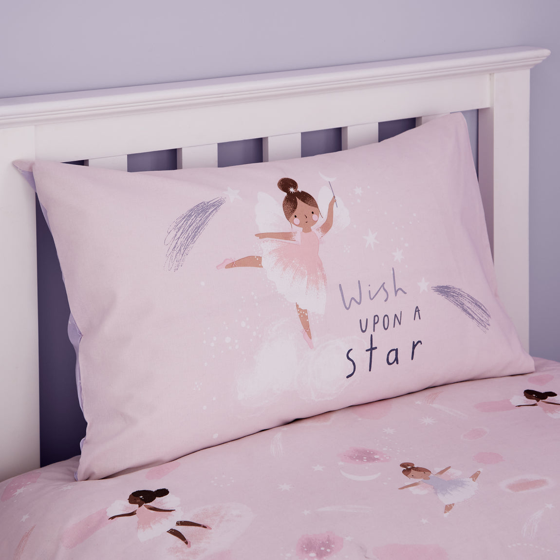 Catherine Lansfield Dancing Fairies Childrens Bedding Pink