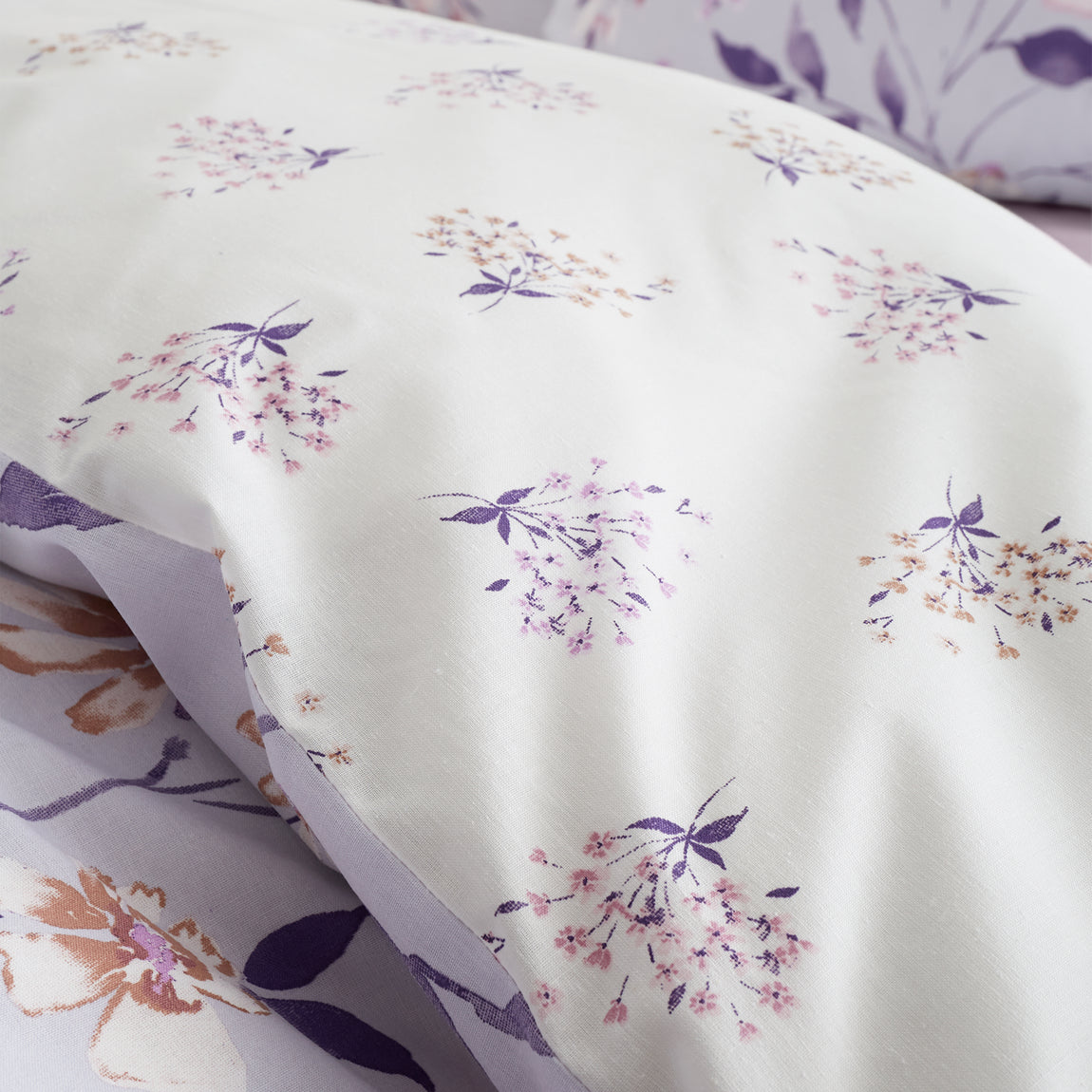 Catherine Lansfield Isadora Floral Duvet Cover Bedding Set Lilac