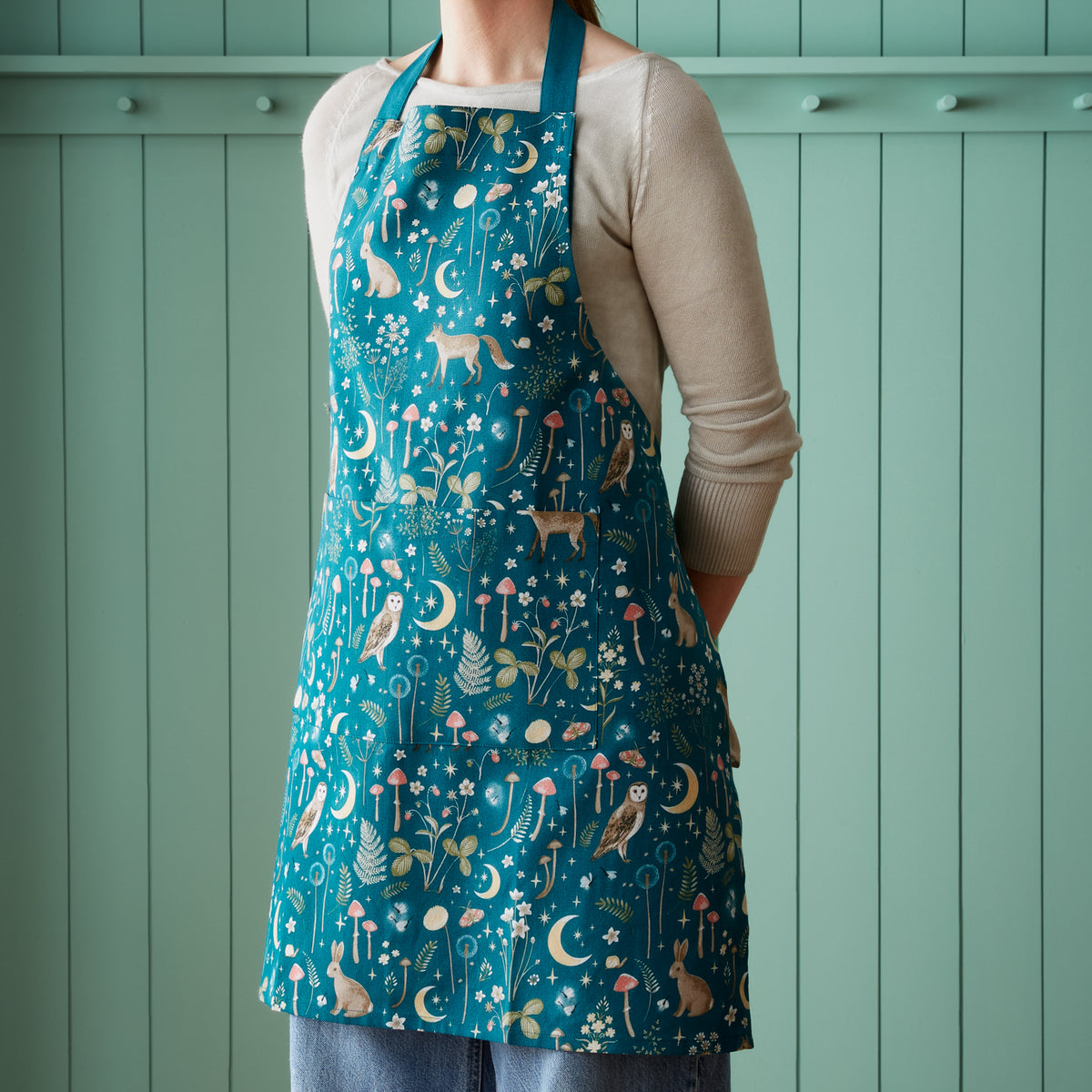 Catherine Lansfield Enchanted Twilight Apron Green