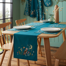Catherine Lansfield Enchanted Twilight 33cm x 220cm Runner Green