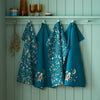 Catherine Lansfield Enchanted Twilight Pack of Four Tea Towels Green
