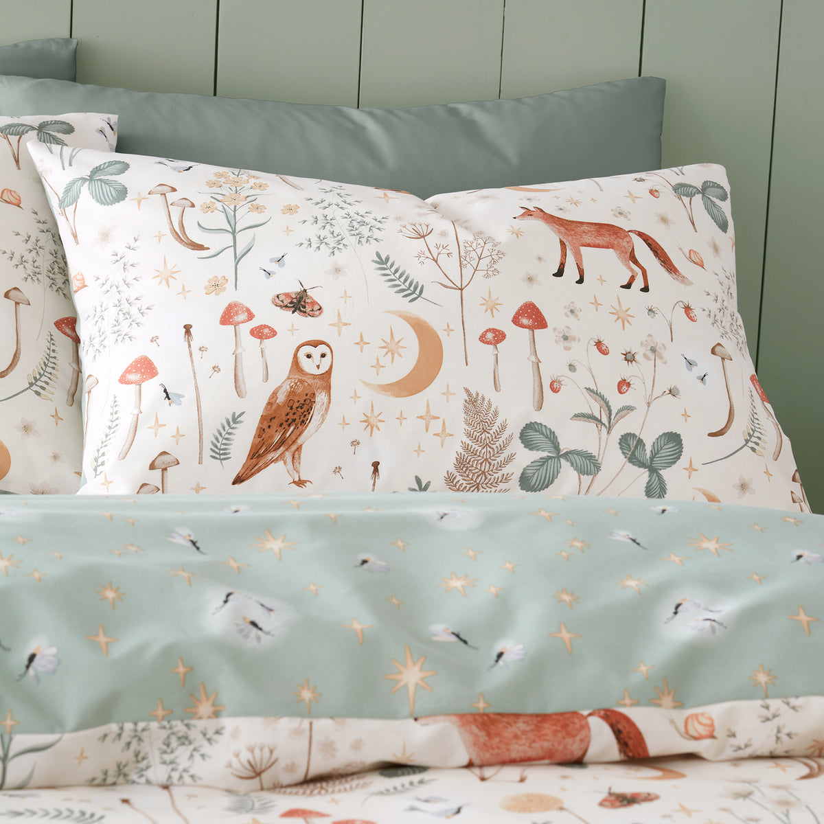Catherine Lansfield Enchanted Twilight Duvet Cover Bedding Set Natural