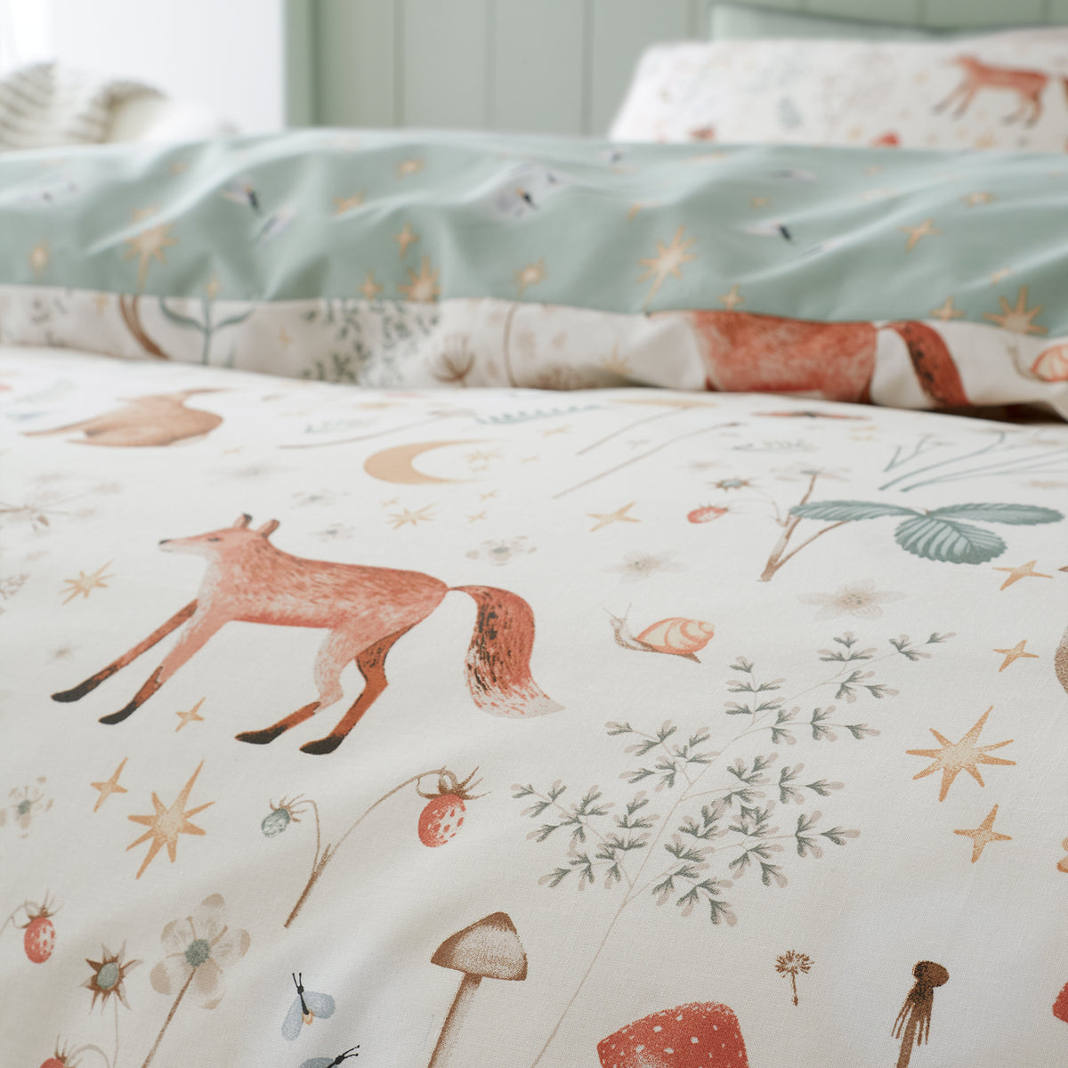 Catherine Lansfield Enchanted Twilight Duvet Cover Bedding Set Natural