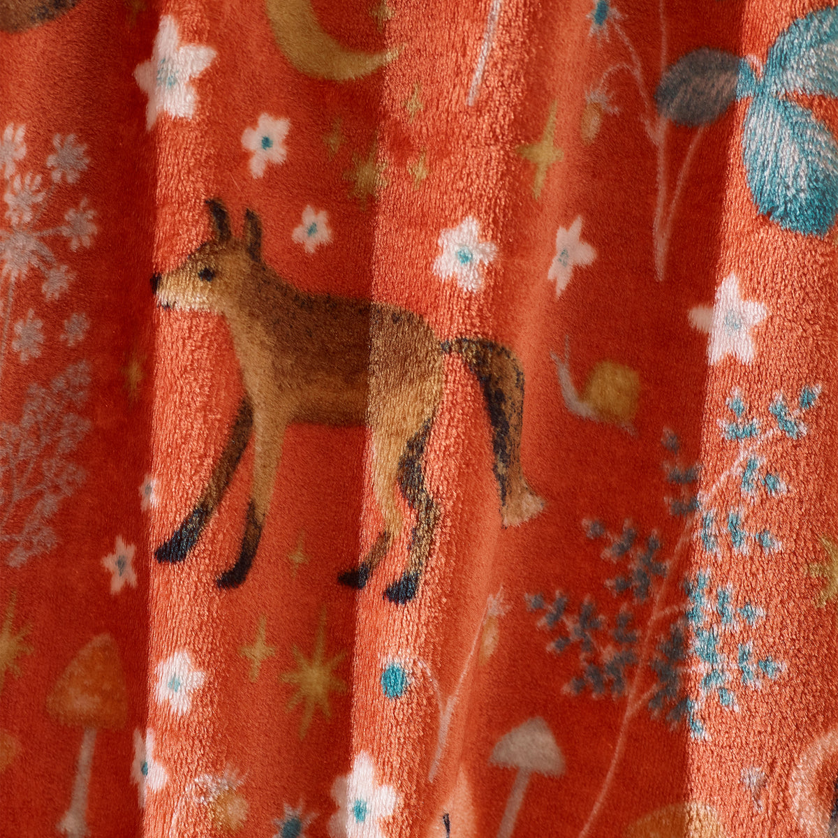 Catherine Lansfield Enchanted Twilight 130cm X 170cm Throw Burnt Orange
