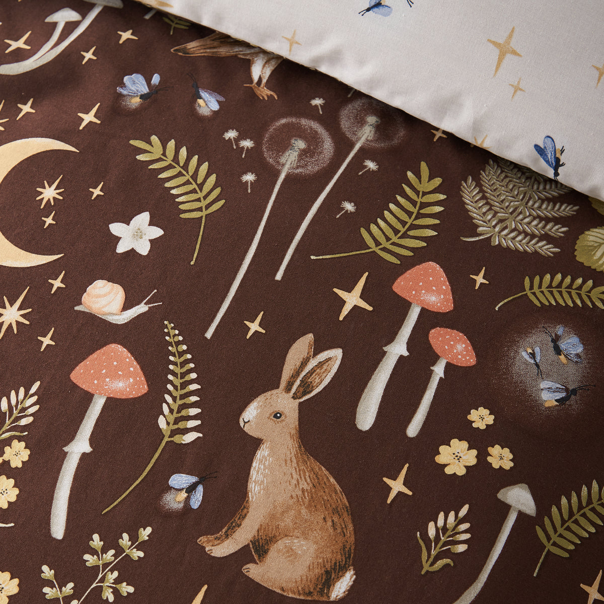 Catherine Lansfield Enchanted Twilight Duvet Cover Bedding Set Chocolate