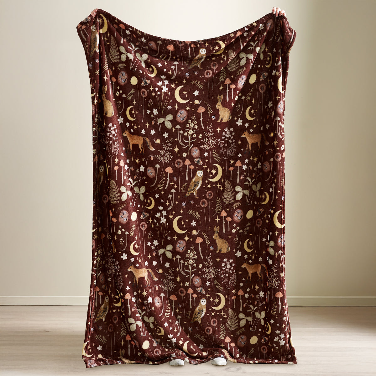 Catherine Lansfield Enchanted Twilight Throw Chocolate