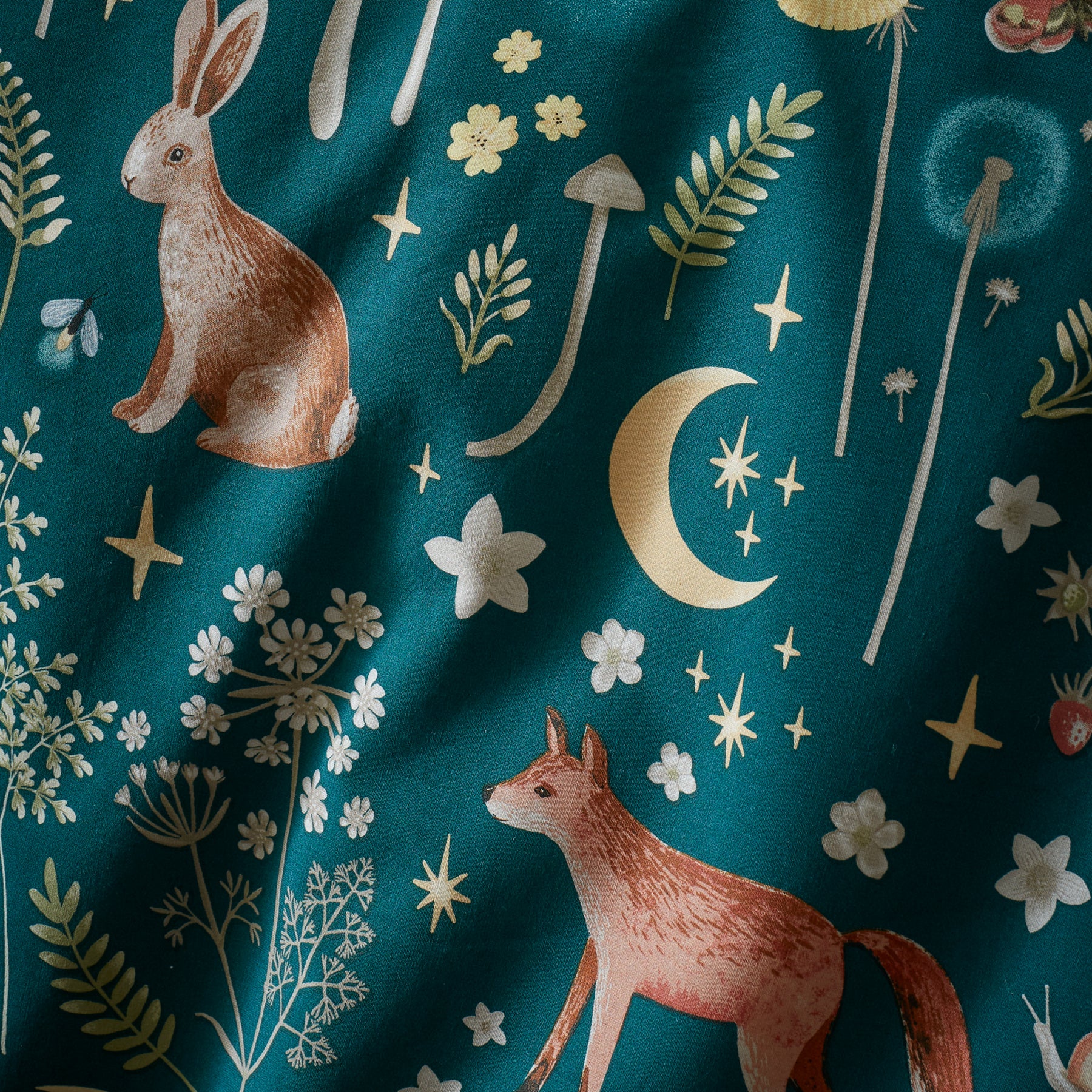 Catherine Lansfield Enchanted Twilight Duvet Cover Bedding Set Forest Green