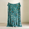 Catherine Lansfield Enchanted Twilight 130cm x 170cm Throw Forest Green