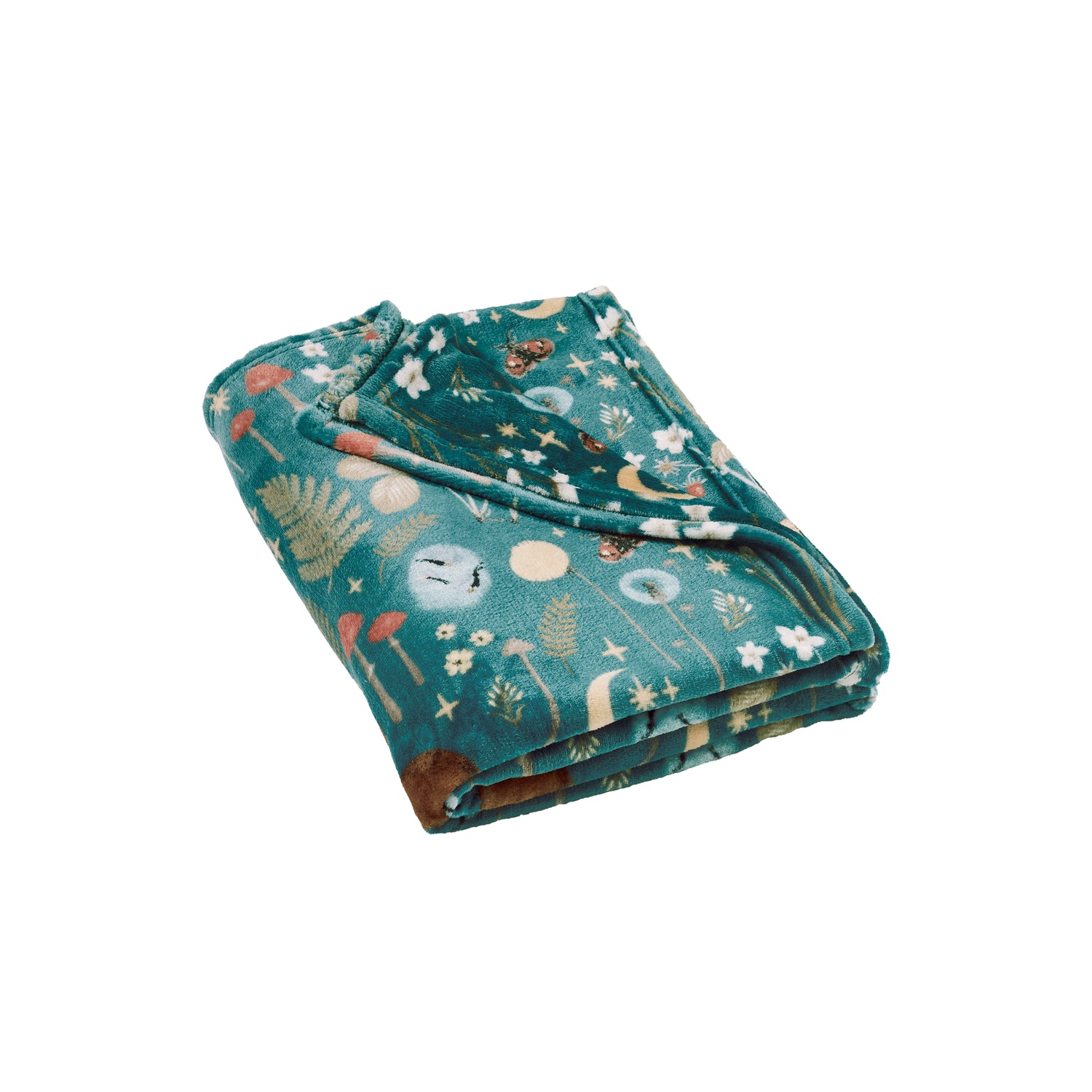 Catherine Lansfield Enchanted Twilight 130cm x 170cm Throw Forest Green