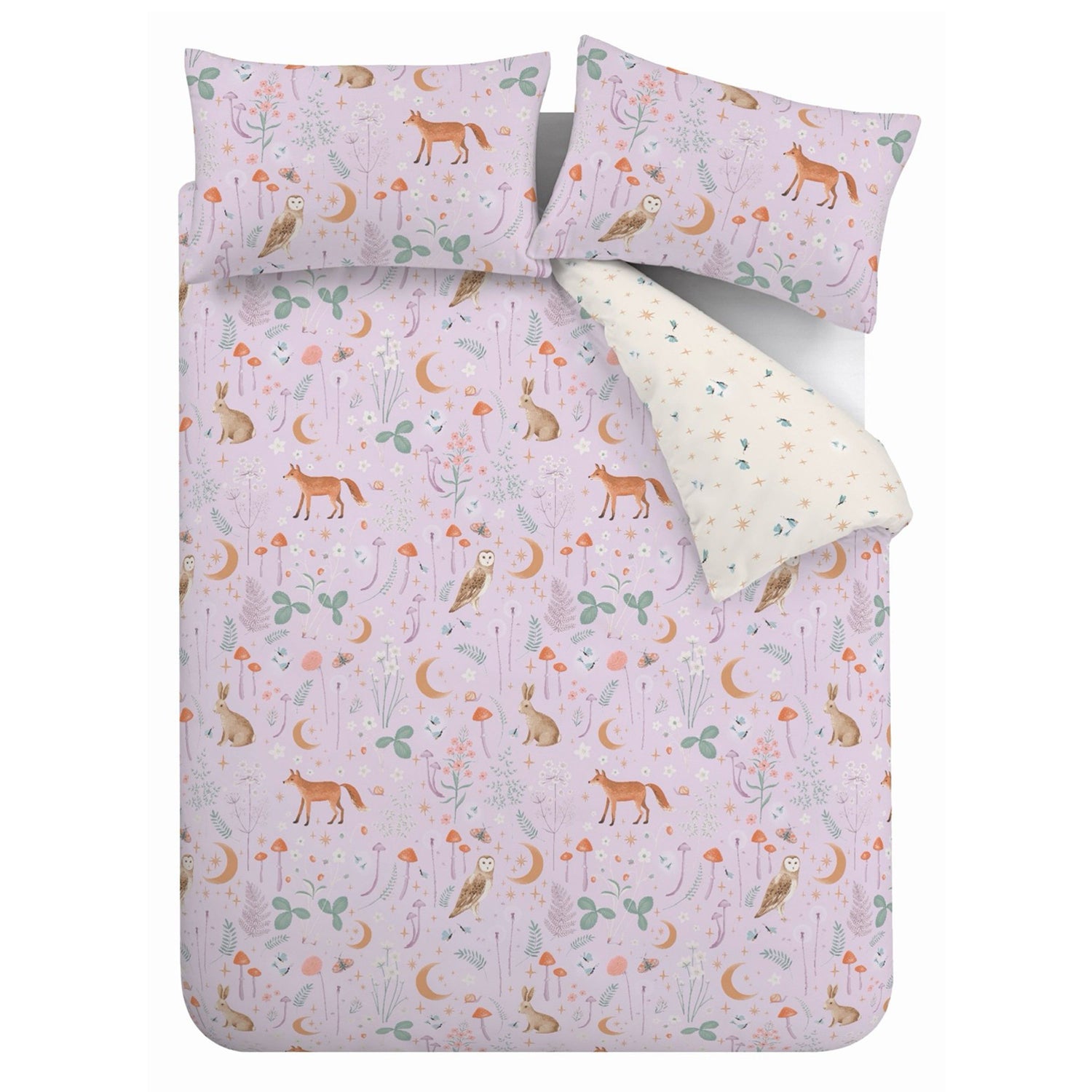 Catherine Lansfield Enchanted Twilight Duvet Cover Bedding Set Lilac