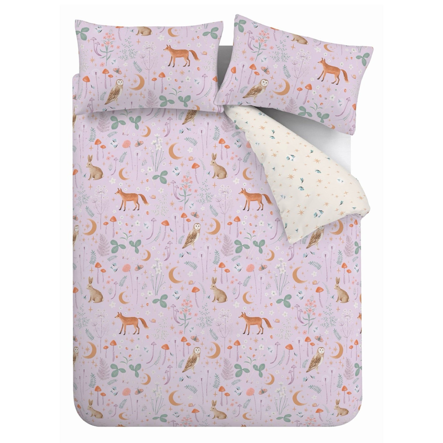 Catherine Lansfield Enchanted Twilight Duvet Cover Bedding Set Lilac