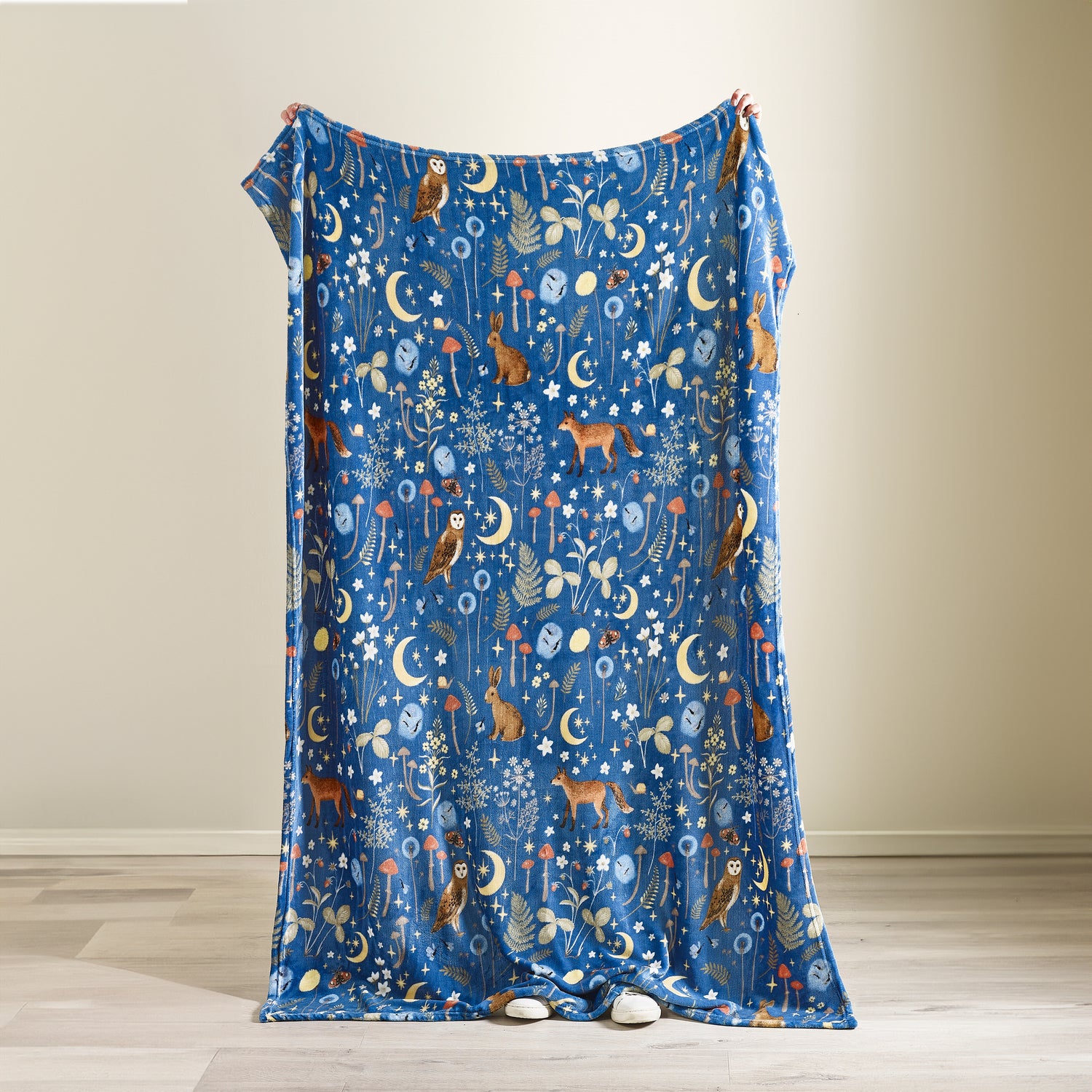 Catherine Lansfield Enchanted Twilight 130cm x 170cm Throw Navy