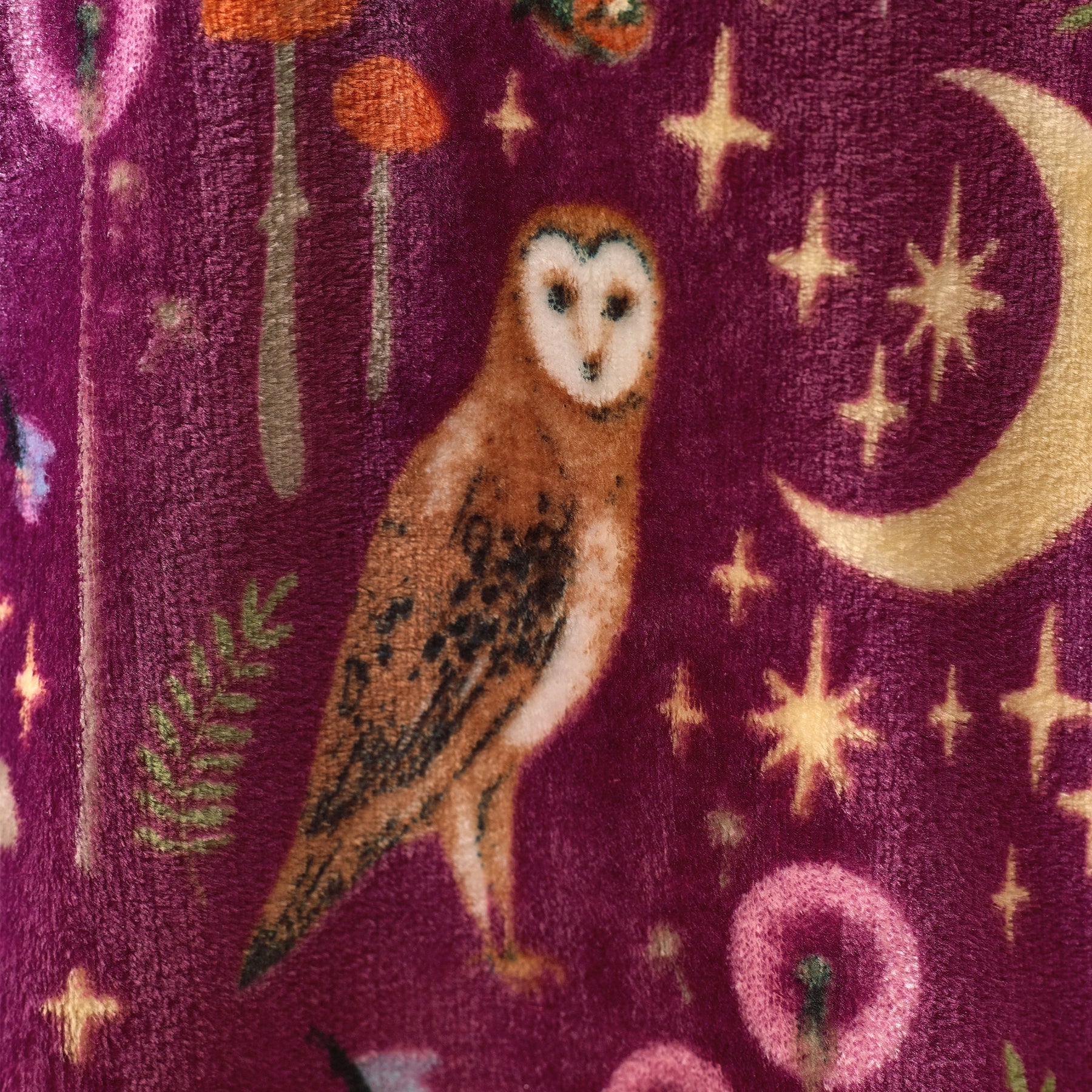 Catherine Lansfield Enchanted Twilight 130cm x 170cm Throw Plum