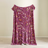 Catherine Lansfield Enchanted Twilight 130cm x 170cm Throw Plum