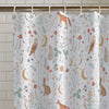 Catherine Lansfield Enchanted Twilight Shower Curtain White