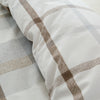 Catherine Lansfield Brushed Check Duvet Cover Bedding Set Natural