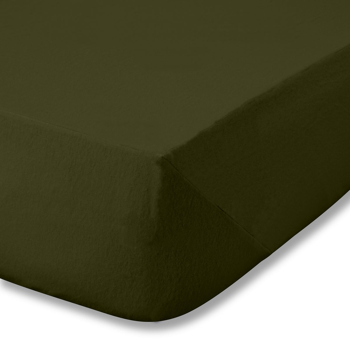 Catherine Lansfield Brushed Cotton Soft and Cosy Bed Linen Fitted Sheet Green