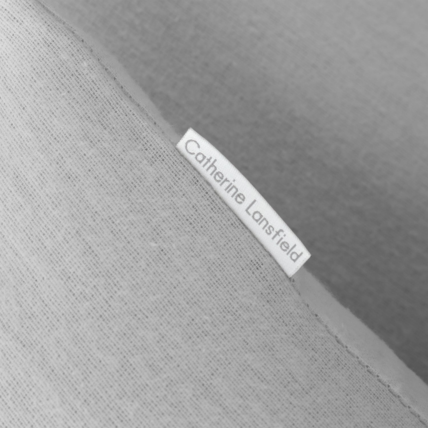 Catherine Lansfield Brushed Cotton Soft and Cosy Pillowcase Grey