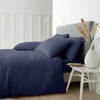 Catherine Lansfield Brushed Cotton Soft and Cosy Duvet Cover Bedding Set Navy