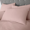 Catherine Lansfield Brushed Cotton Soft and Cosy Duvet Cover Bedding Set Pink