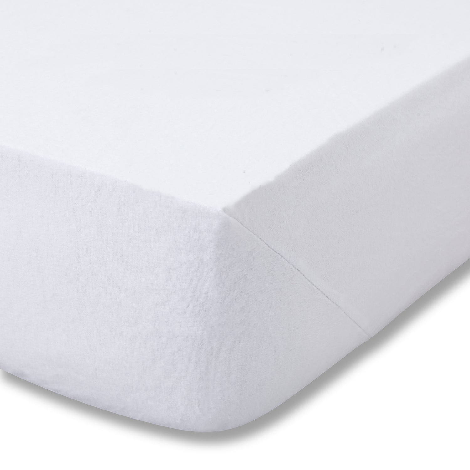 Catherine Lansfield Brushed Cotton Soft and Cosy Bed Linen Fitted Sheet White