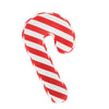 Catherine Lansfield Christmas Candy Cane Fleece 40cm x 23cm Filled Boudoir Red