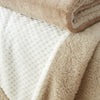 Catherine Lansfield Cosy Larsson Fleece 130cm x 170cm Throw Natural