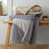 Catherine Lansfield Cosy Larsson Fleece 130cm x 170cm Throw Natural
