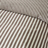 Catherine Lansfield Brushed Stripe Duvet Cover Bedding Set Chocolate