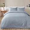 Catherine Lansfield Stripe Brushed Duvet Cover Bedding Set Blue