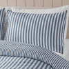 Catherine Lansfield Stripe Brushed Duvet Cover Bedding Set Blue