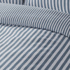 Catherine Lansfield Stripe Brushed Duvet Cover Bedding Set Blue