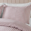 Catherine Lansfield Stripe Brushed Duvet Cover Bedding Set Blush