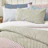 Catherine Lansfield Brushed Stripe Duvet Cover Bedding Set Navy