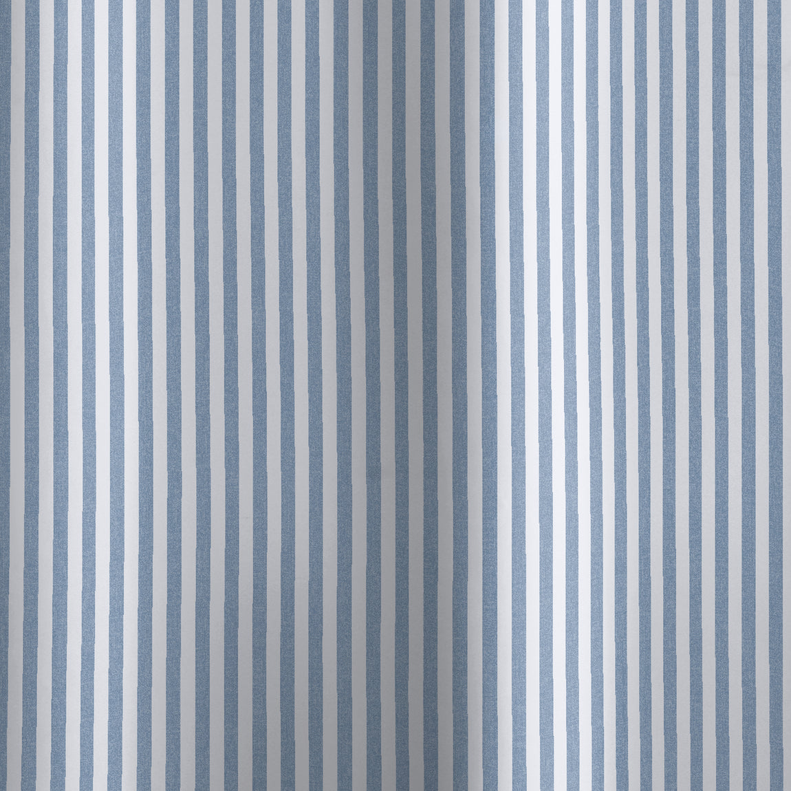 Catherine Lansfield Timeless Stripe Shower Curtain Blue