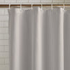 Catherine Lansfield Timeless Stripe Shower Curtain Natural