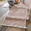 Pineapple Elephant Textured Frayed Edge 32x220cm Runner Terracotta