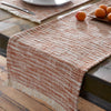 Pineapple Elephant Textured Frayed Edge 32x220cm Runner Terracotta