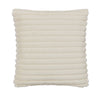 Catherine Lansfield Cosy Ribbed Soft Touch Velvet 45cm x 45cm Filled Cushion Cream